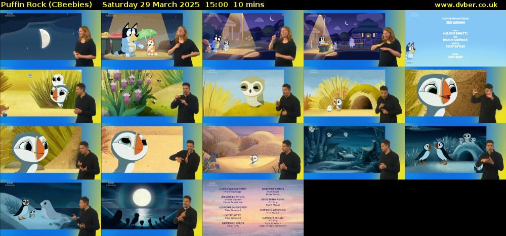 Puffin Rock (CBeebies) Saturday 29 March 2025 15:00 - 15:10