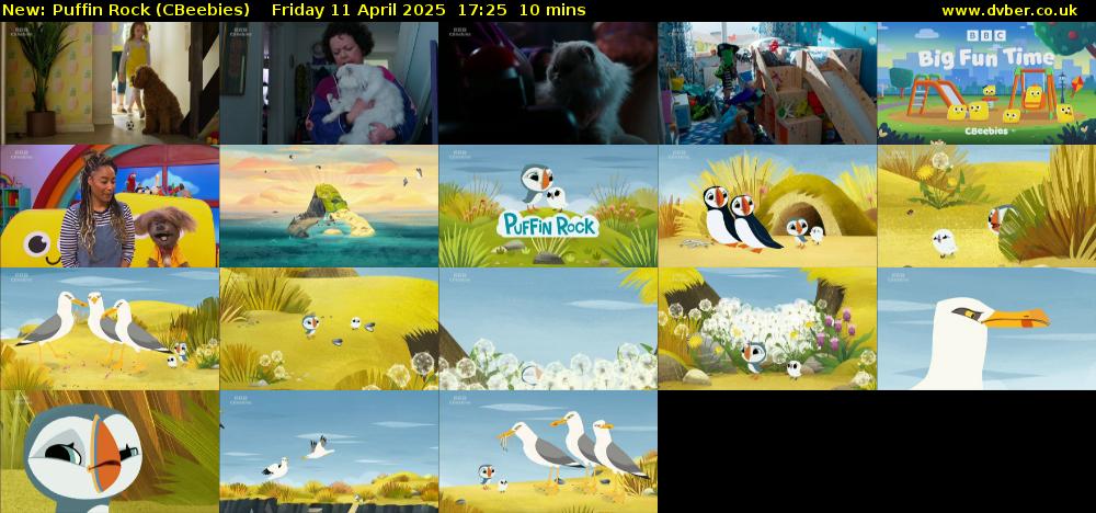 Puffin Rock (CBeebies) Friday 11 April 2025 17:25 - 17:35