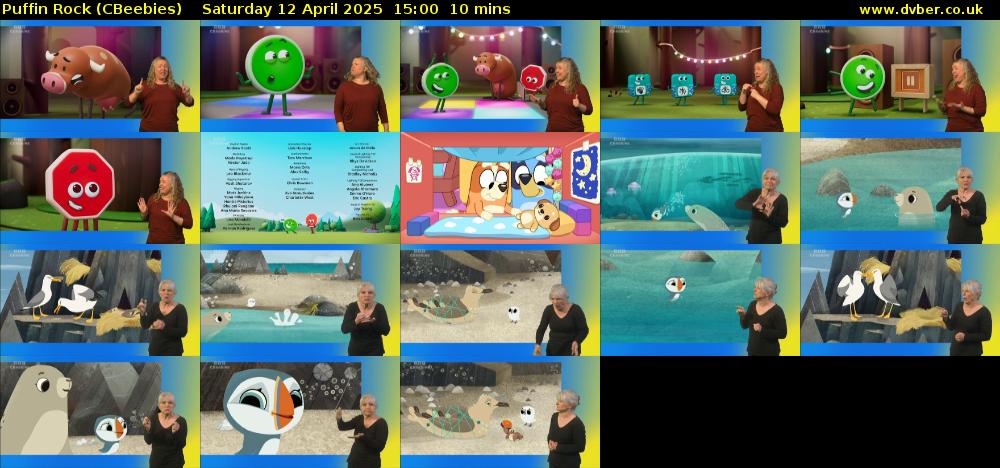 Puffin Rock (CBeebies) Saturday 12 April 2025 15:00 - 15:10