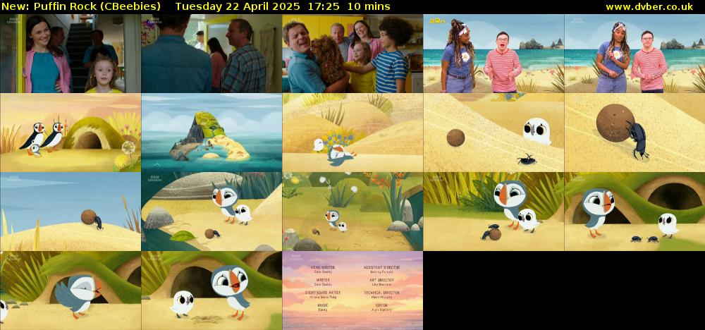 Puffin Rock (CBeebies) Tuesday 22 April 2025 17:25 - 17:35