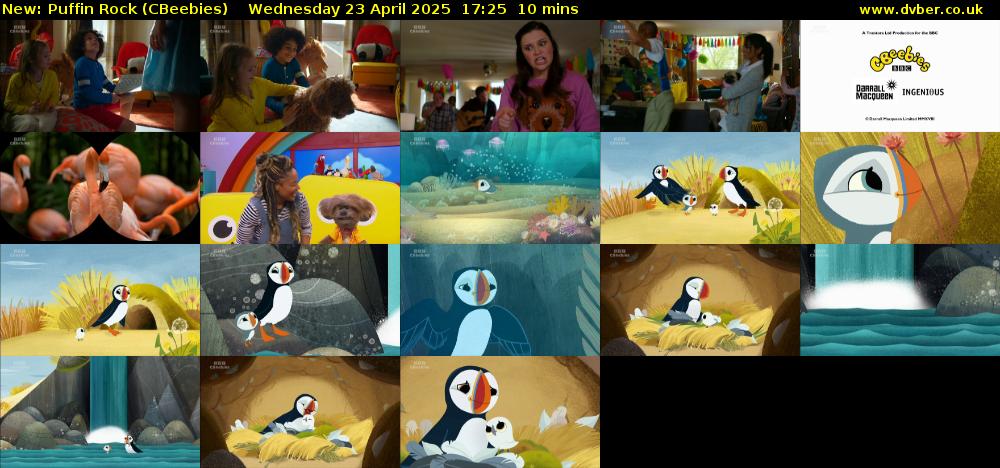 Puffin Rock (CBeebies) Wednesday 23 April 2025 17:25 - 17:35