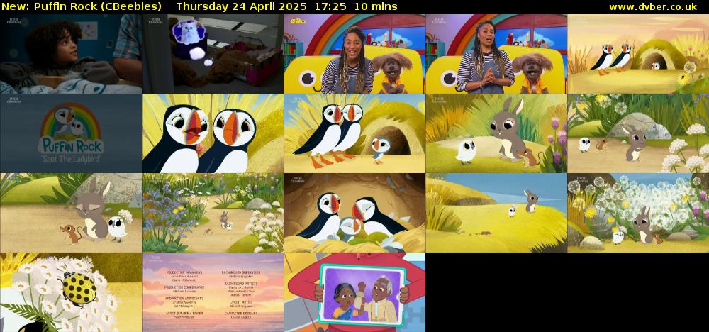 Puffin Rock (CBeebies) Thursday 24 April 2025 17:25 - 17:35