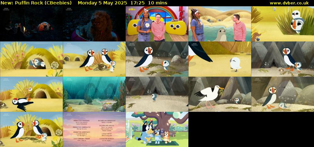 Puffin Rock (CBeebies) Monday 5 May 2025 17:25 - 17:35