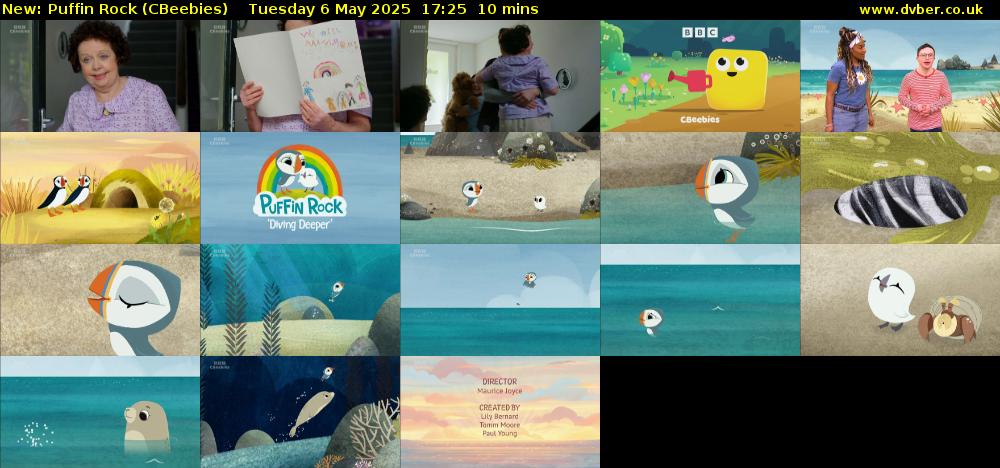 Puffin Rock (CBeebies) Tuesday 6 May 2025 17:25 - 17:35