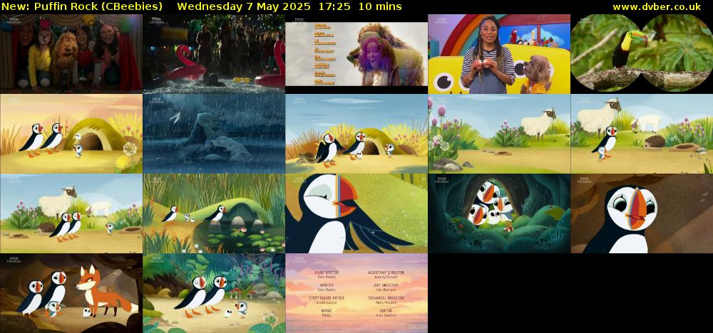 Puffin Rock (CBeebies) Wednesday 7 May 2025 17:25 - 17:35