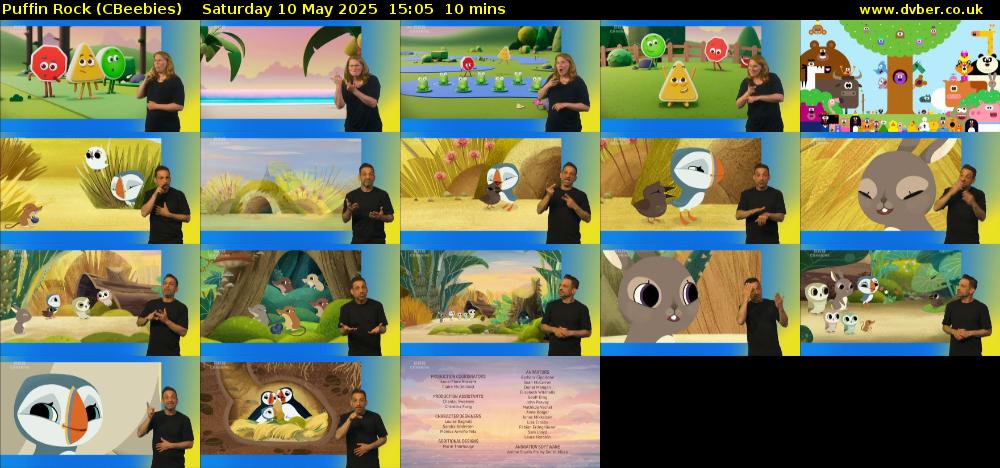 Puffin Rock (CBeebies) Saturday 10 May 2025 15:05 - 15:15