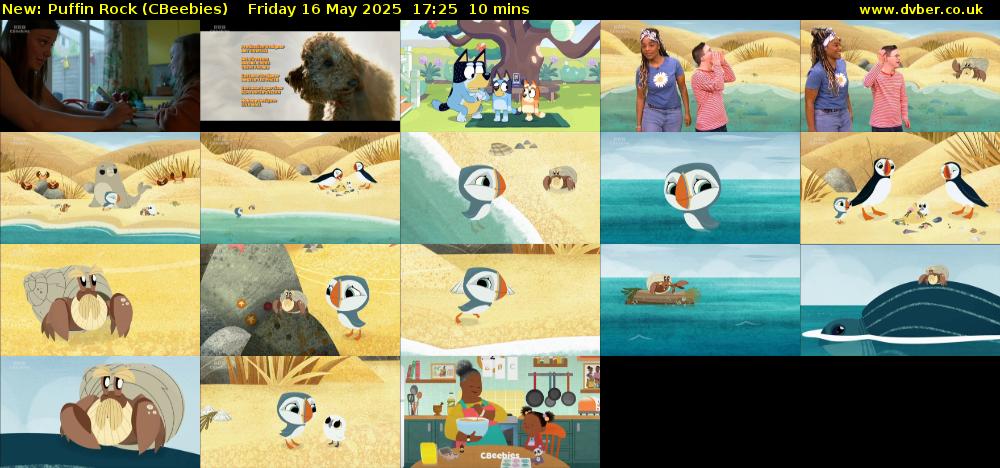Puffin Rock (CBeebies) Friday 16 May 2025 17:25 - 17:35