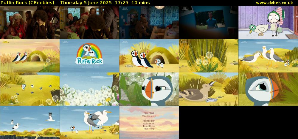 Puffin Rock (CBeebies) Thursday 5 June 2025 17:25 - 17:35