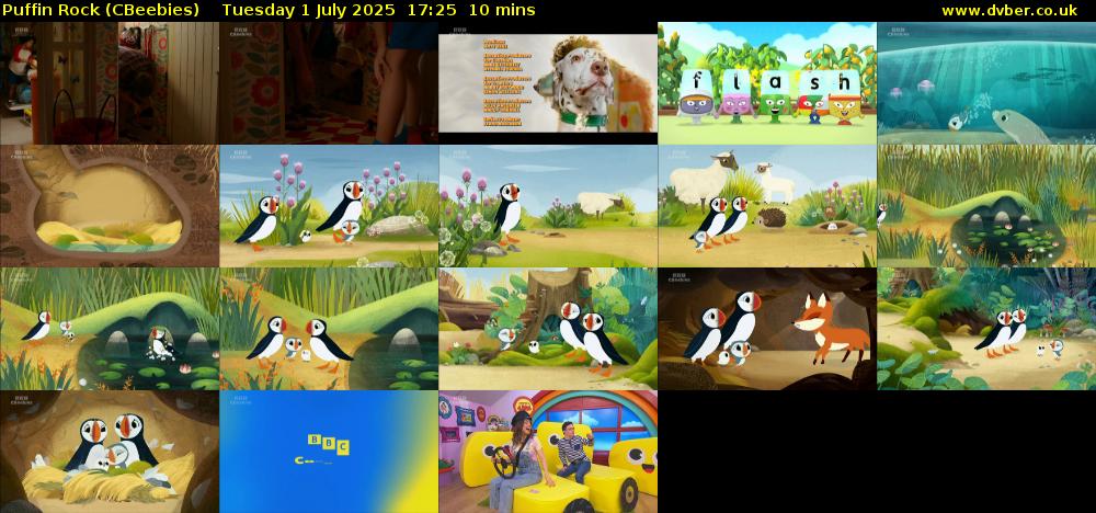 Puffin Rock (CBeebies) Tuesday 1 July 2025 17:25 - 17:35