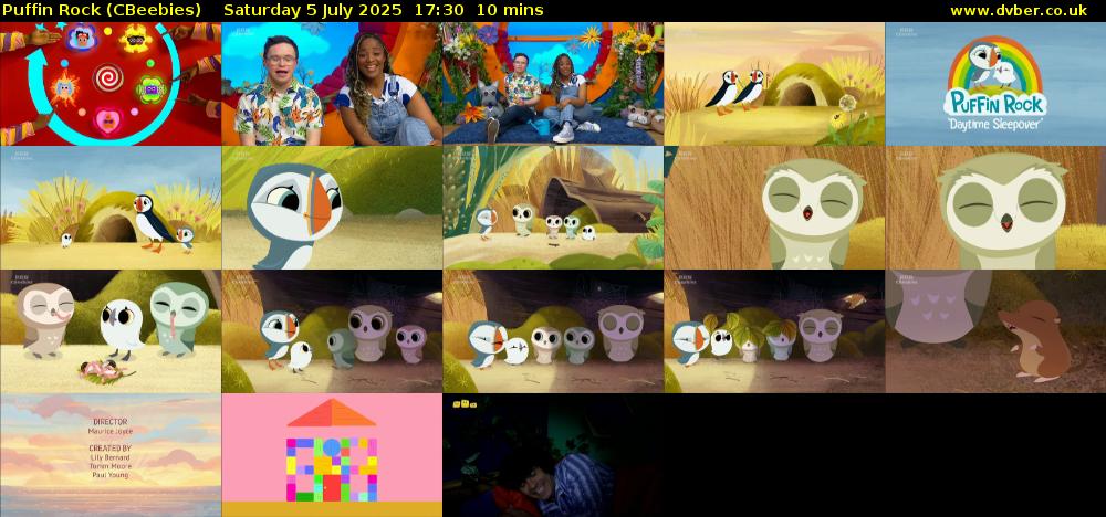 Puffin Rock (CBeebies) Saturday 5 July 2025 17:30 - 17:40