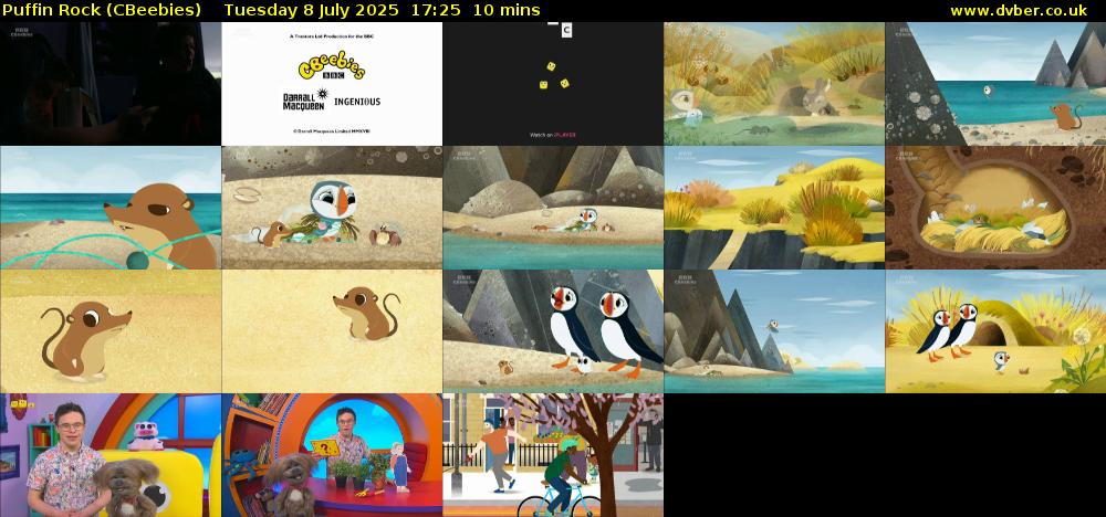 Puffin Rock (CBeebies) Tuesday 8 July 2025 17:25 - 17:35
