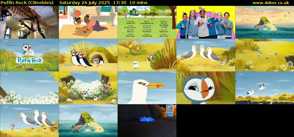 Puffin Rock (CBeebies) Saturday 26 July 2025 17:30 - 17:40