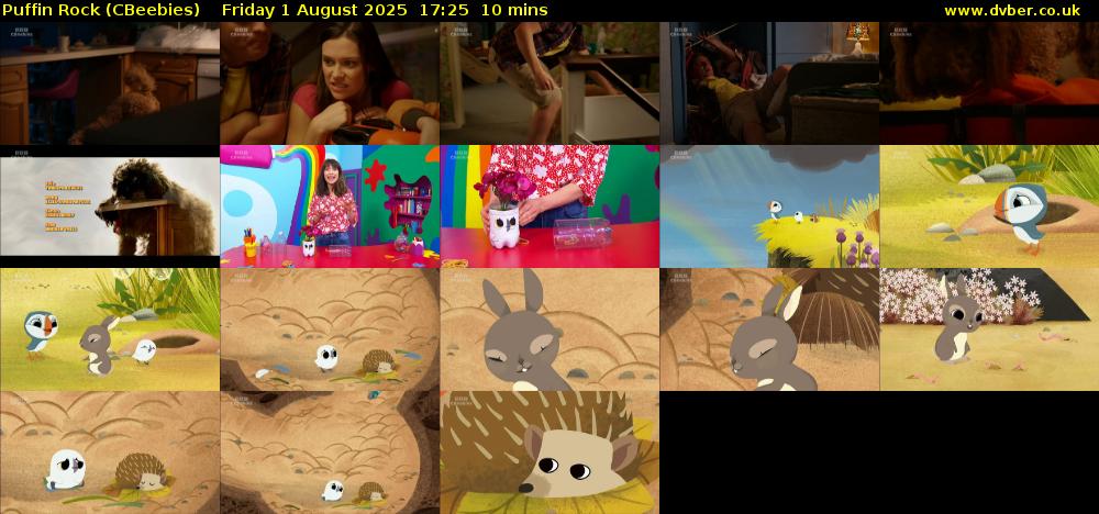 Puffin Rock (CBeebies) Friday 1 August 2025 17:25 - 17:35
