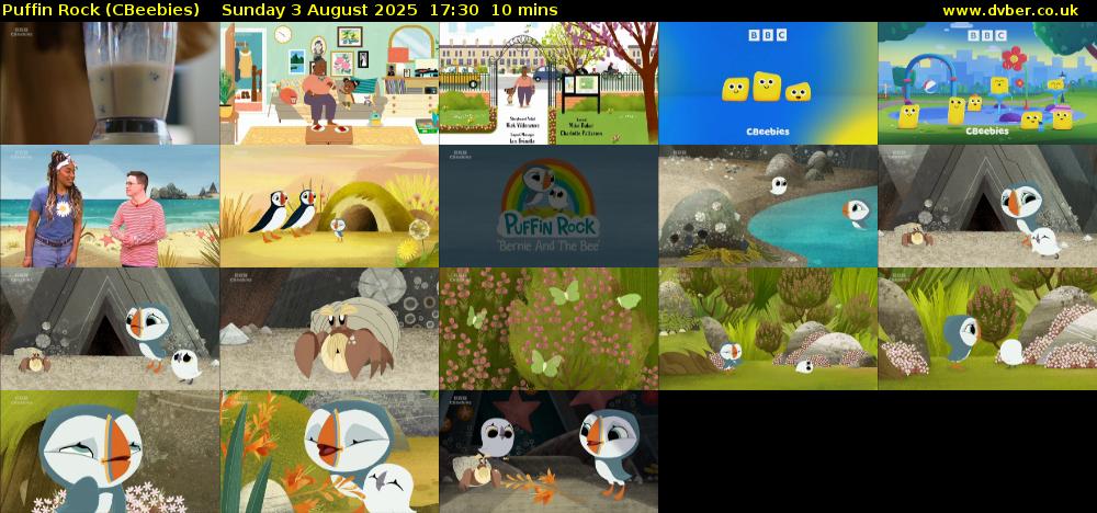 Puffin Rock (CBeebies) Sunday 3 August 2025 17:30 - 17:40