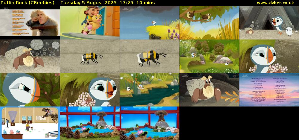 Puffin Rock (CBeebies) Tuesday 5 August 2025 17:25 - 17:35