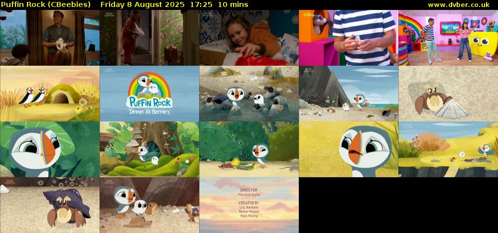 Puffin Rock (CBeebies) Friday 8 August 2025 17:25 - 17:35
