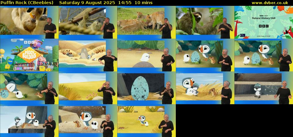 Puffin Rock (CBeebies) Saturday 9 August 2025 14:55 - 15:05