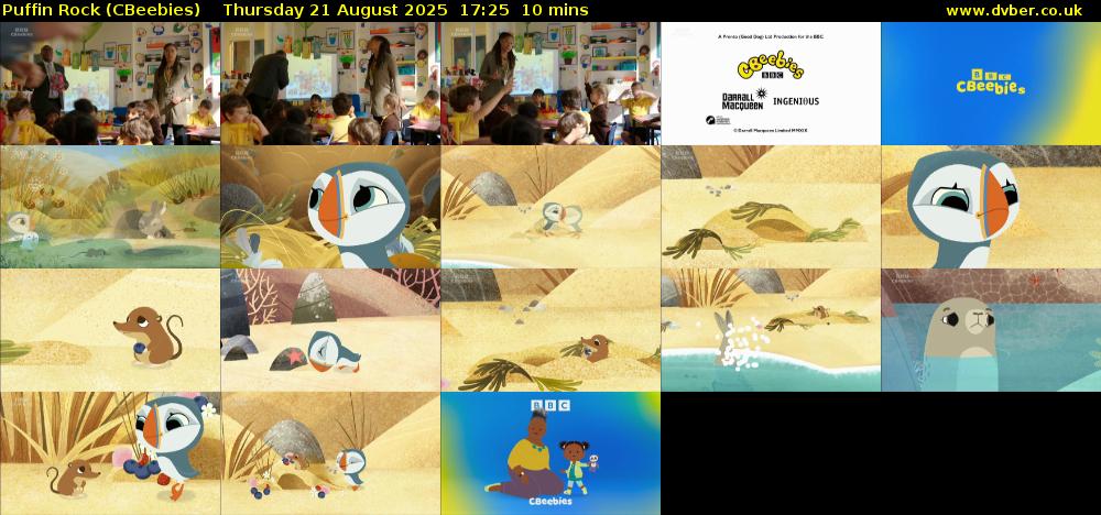 Puffin Rock (CBeebies) Thursday 21 August 2025 17:25 - 17:35