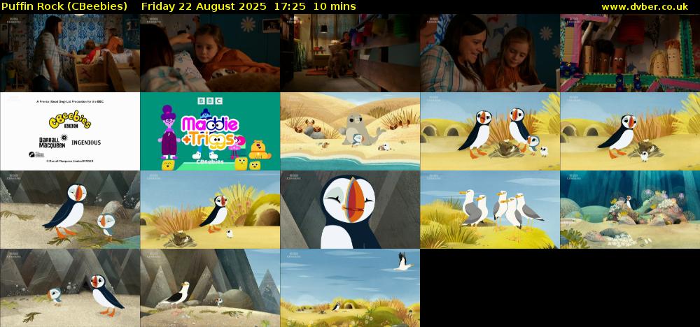 Puffin Rock (CBeebies) Friday 22 August 2025 17:25 - 17:35