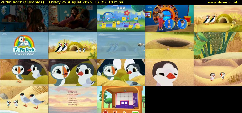 Puffin Rock (CBeebies) Friday 29 August 2025 17:25 - 17:35