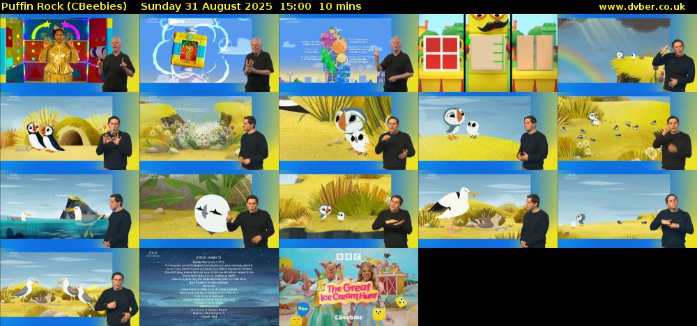Puffin Rock (CBeebies) Sunday 31 August 2025 15:00 - 15:10