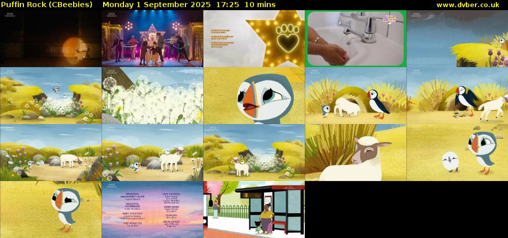Puffin Rock (CBeebies) Monday 1 September 2025 17:25 - 17:35