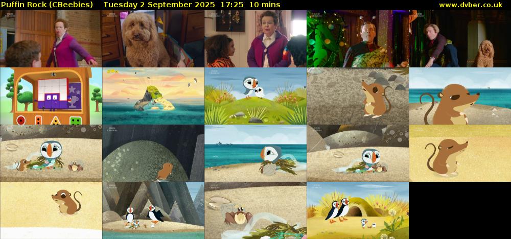 Puffin Rock (CBeebies) Tuesday 2 September 2025 17:25 - 17:35