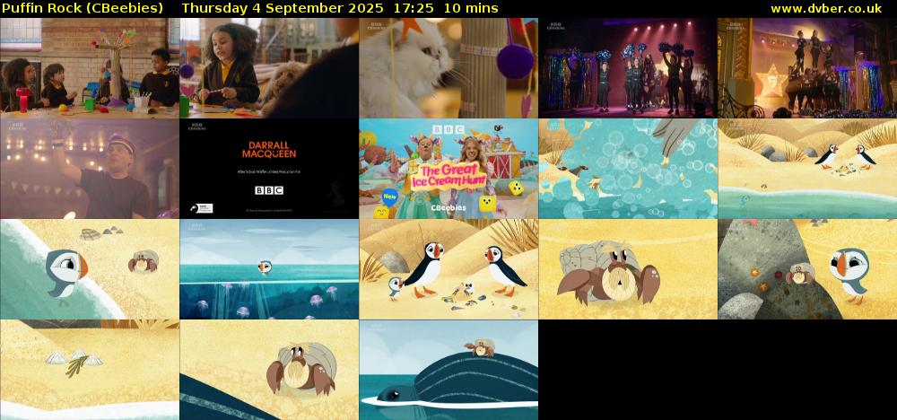 Puffin Rock (CBeebies) Thursday 4 September 2025 17:25 - 17:35