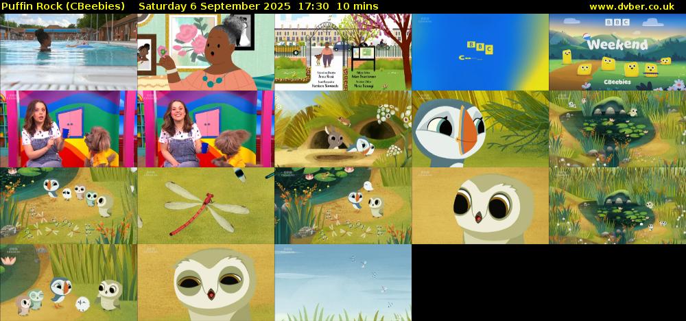 Puffin Rock (CBeebies) Saturday 6 September 2025 17:30 - 17:40