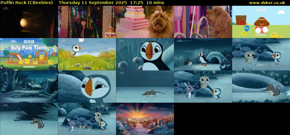 Puffin Rock (CBeebies) Thursday 11 September 2025 17:25 - 17:35
