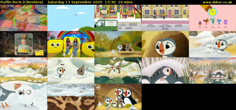 Puffin Rock (CBeebies) Saturday 13 September 2025 17:30 - 17:40