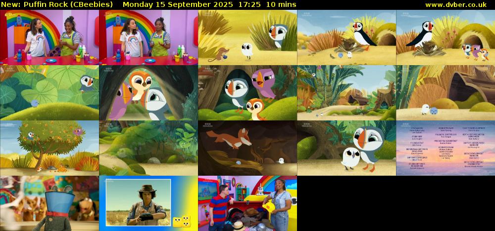 Puffin Rock (CBeebies) Monday 15 September 2025 17:25 - 17:35