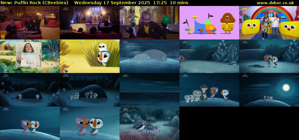 Puffin Rock (CBeebies) Wednesday 17 September 2025 17:25 - 17:35