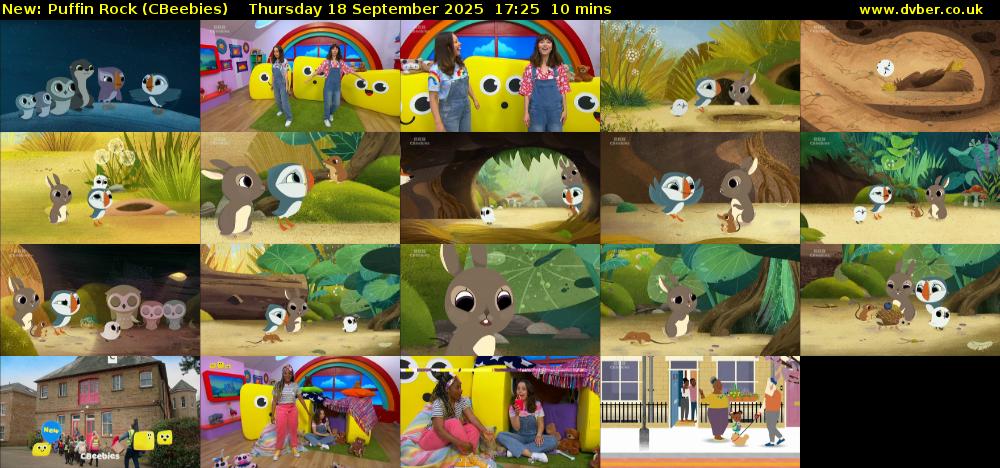 Puffin Rock (CBeebies) Thursday 18 September 2025 17:25 - 17:35