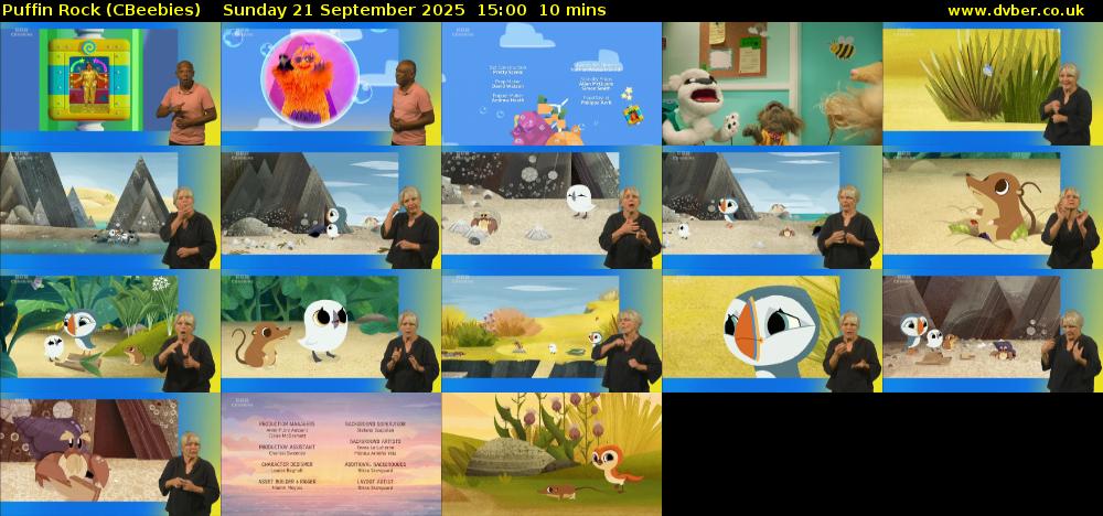 Puffin Rock (CBeebies) Sunday 21 September 2025 15:00 - 15:10