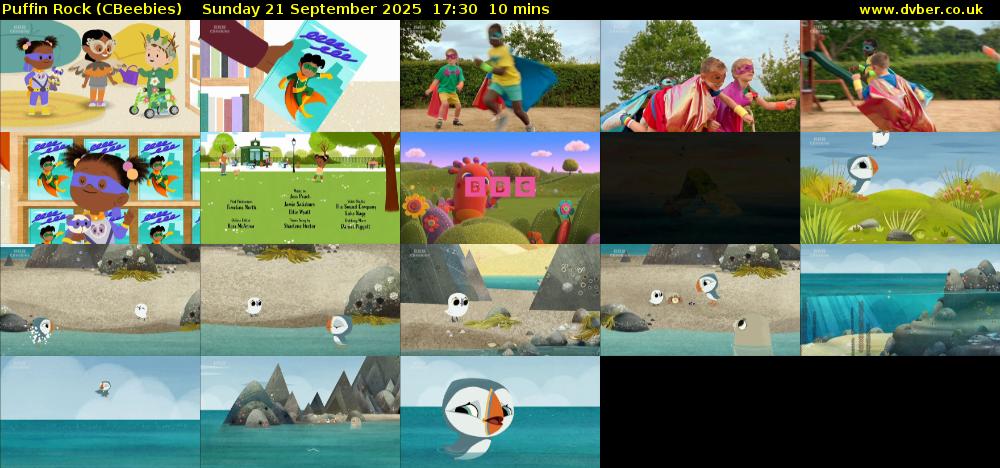 Puffin Rock (CBeebies) Sunday 21 September 2025 17:30 - 17:40