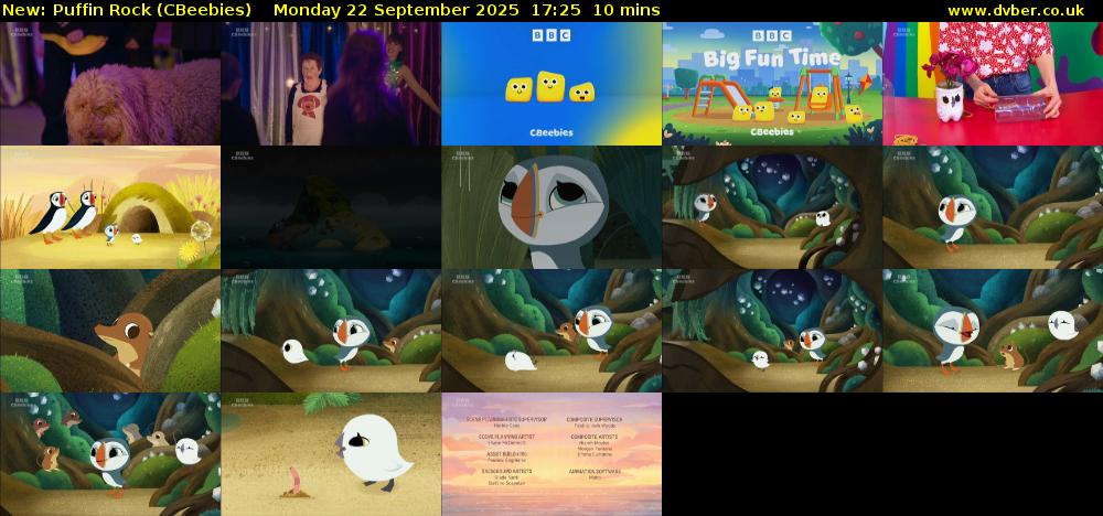 Puffin Rock (CBeebies) Monday 22 September 2025 17:25 - 17:35
