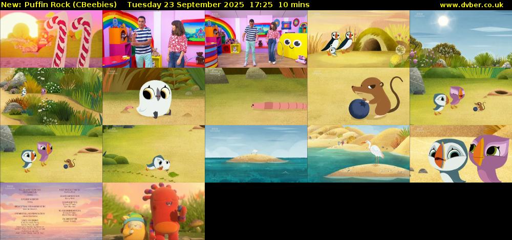 Puffin Rock (CBeebies) Tuesday 23 September 2025 17:25 - 17:35