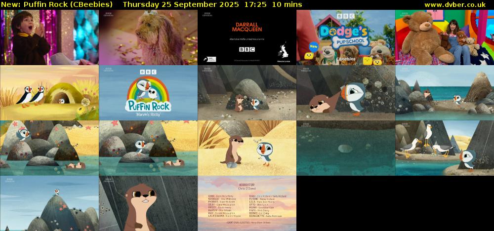 Puffin Rock (CBeebies) Thursday 25 September 2025 17:25 - 17:35