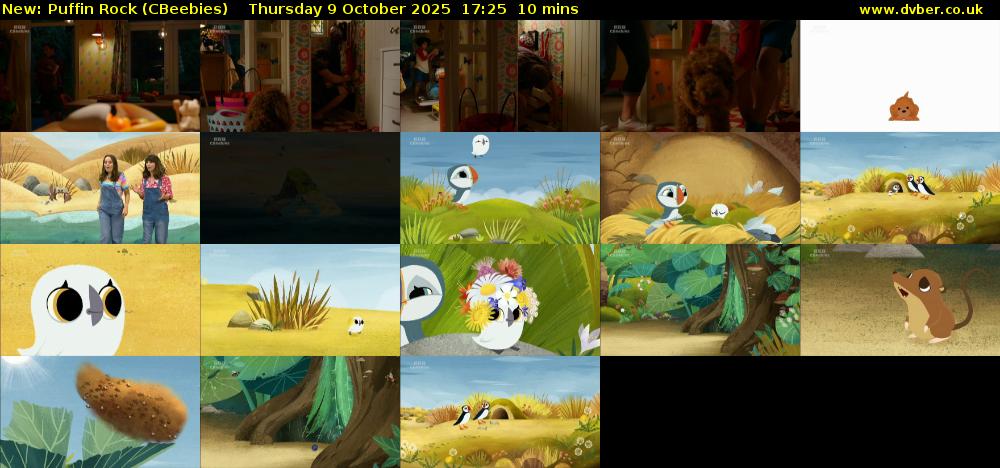Puffin Rock (CBeebies) Thursday 9 October 2025 17:25 - 17:35
