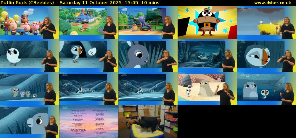Puffin Rock (CBeebies) Saturday 11 October 2025 15:05 - 15:15