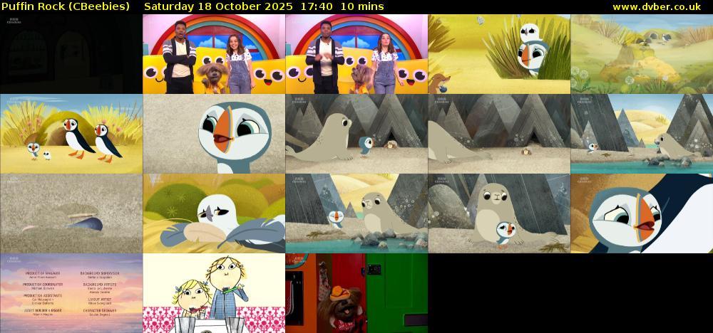Puffin Rock (CBeebies) Saturday 18 October 2025 17:40 - 17:50