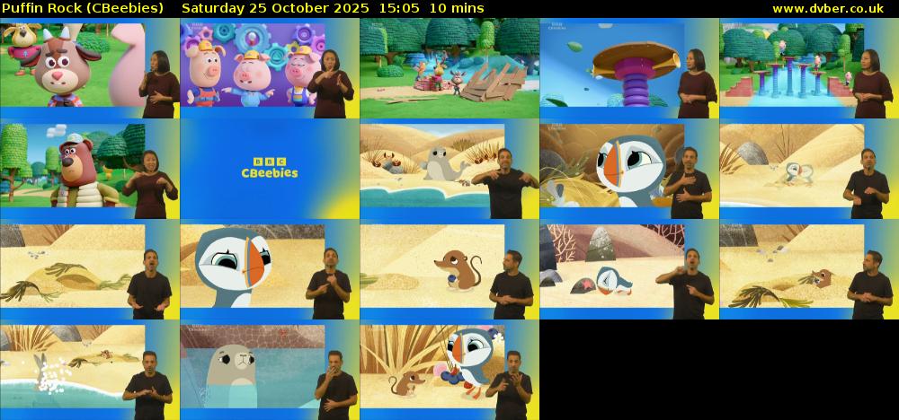 Puffin Rock (CBeebies) Saturday 25 October 2025 15:05 - 15:15
