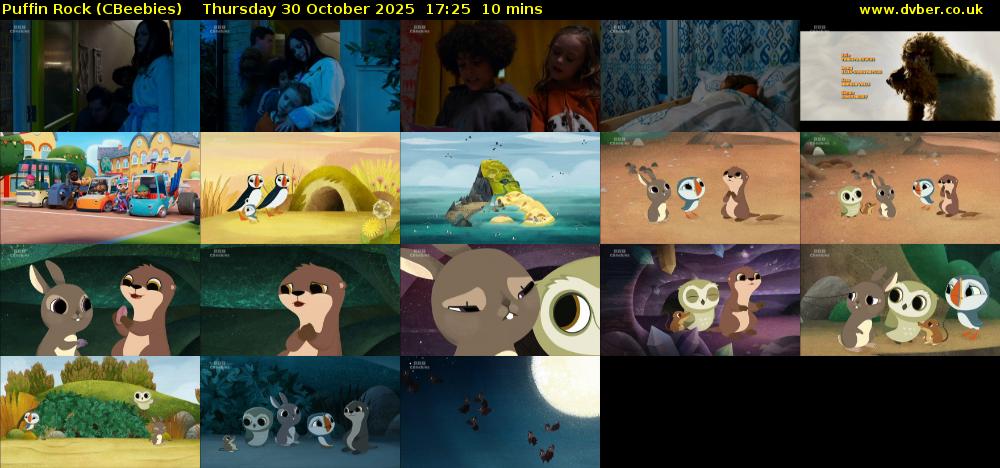 Puffin Rock (CBeebies) Thursday 30 October 2025 17:25 - 17:35