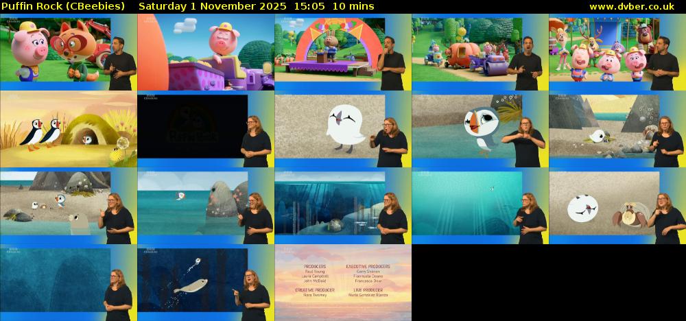 Puffin Rock (CBeebies) Saturday 1 November 2025 15:05 - 15:15