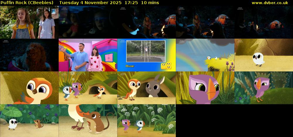 Puffin Rock (CBeebies) Tuesday 4 November 2025 17:25 - 17:35