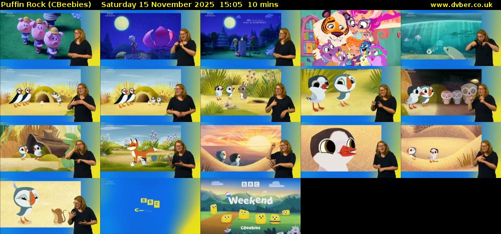Puffin Rock (CBeebies) Saturday 15 November 2025 15:05 - 15:15
