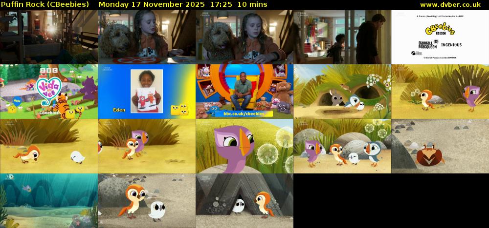 Puffin Rock (CBeebies) Monday 17 November 2025 17:25 - 17:35