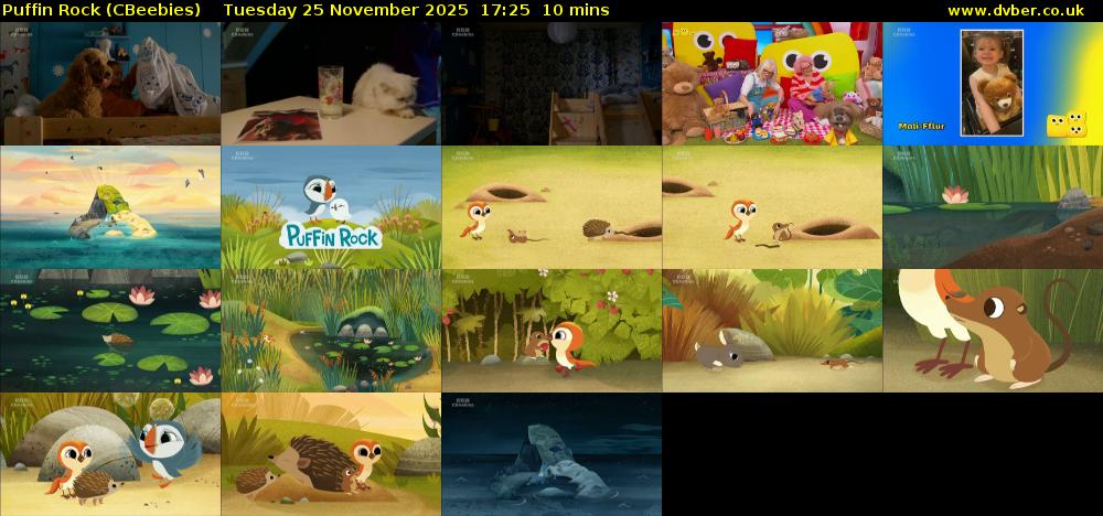 Puffin Rock (CBeebies) Tuesday 25 November 2025 17:25 - 17:35