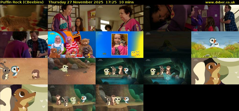 Puffin Rock (CBeebies) Thursday 27 November 2025 17:25 - 17:35